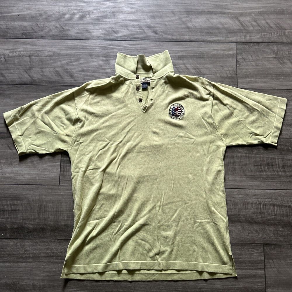 Tommy‎ Bahama Men's V Neck Shirt Large 2005 U.S. Open Pinehurst No. 2 Blend Silk